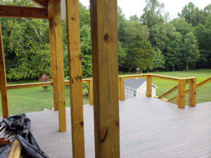 Screen Porch Deck With Patio Below, Ruckersville VA 22968