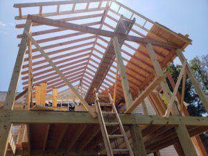 Screen Porch Deck With Patio Below, Ruckersville VA 22968