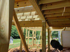 Screen Porch Deck With Patio Below, Ruckersville VA 22968