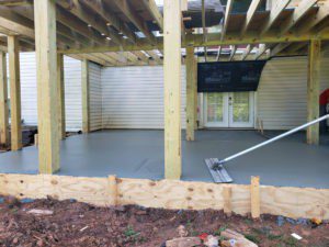 Screen Porch Deck With Patio Below, Ruckersville VA 22968