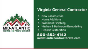 Mid-Atlantic Home Improvement is a family-owned and operated general contractor serving the Lynchburg-Buckingham-Wintergreen region of Virginia, in business since 1975!