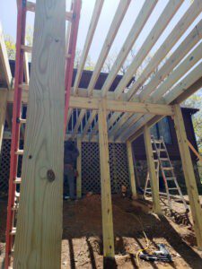 Deck construction, Nelson County VA 22969