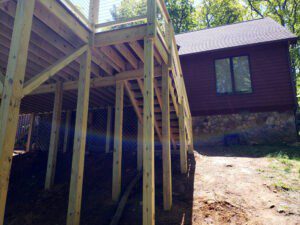 Deck construction, Nelson County VA 22969